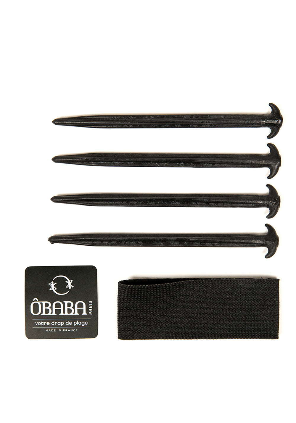 Drap de plage XXL+ en voile de coton léger - SAINT JAMES x ÔBABA (Blanc)